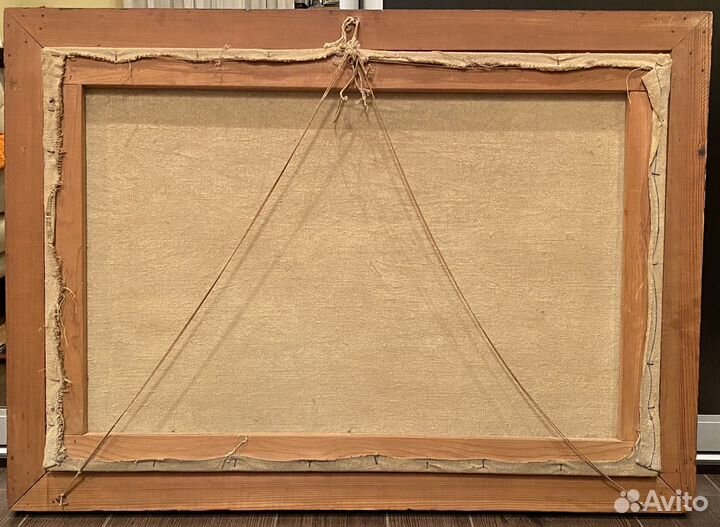 Картина Деревня летом перед дождем