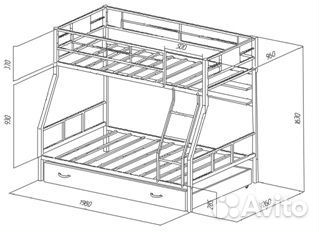 Двухъярусная кровать