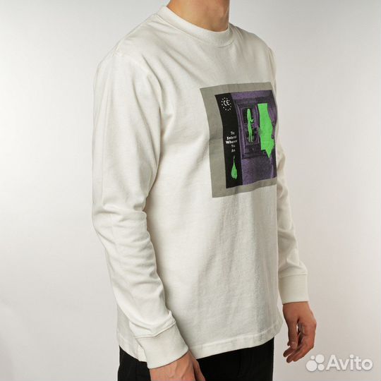 Лонгслив Cavempt The Internet Белый