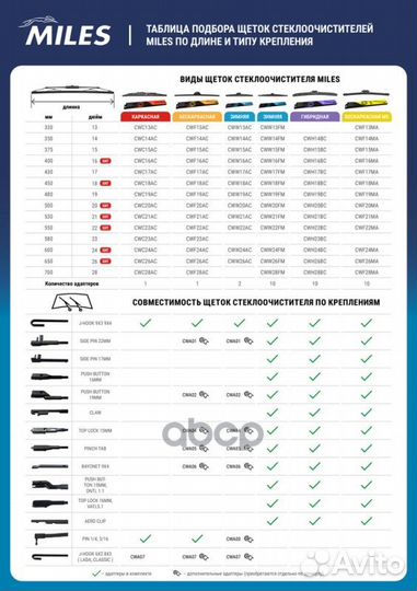 Щетка стеклоочистителя 600мм бескаркасная (hook