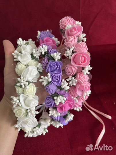 Ободок венок ручная работа