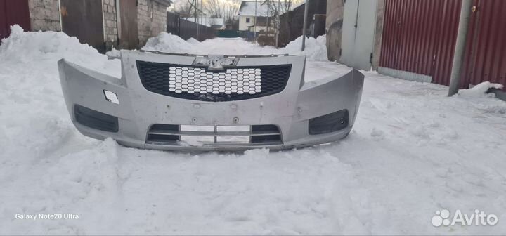 Бампер chevrolet cruze дорест (с решетками)