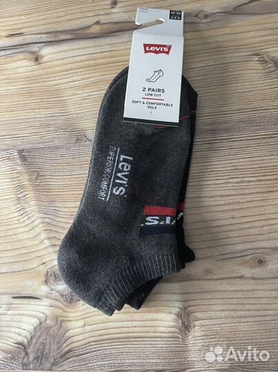 Носки levis 2 пары оригинал новые в упаковке