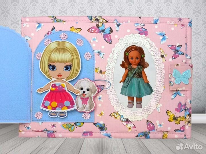 Развивающая книжка игрушка Кукольный домик