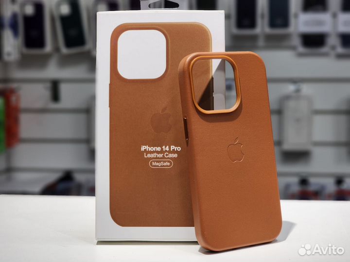 Кожаный чехол iPhone 13 pro / 13 Pro MAX с MagSafe