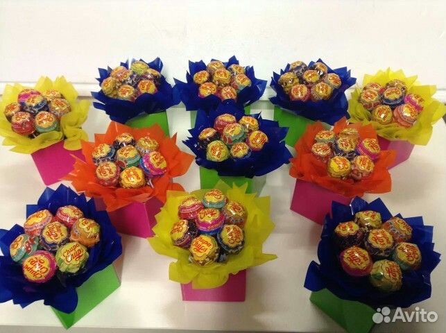 Букет из чупа-чупсов