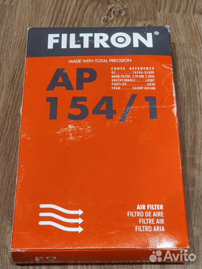 Воздушный фильтр filtron AP1541