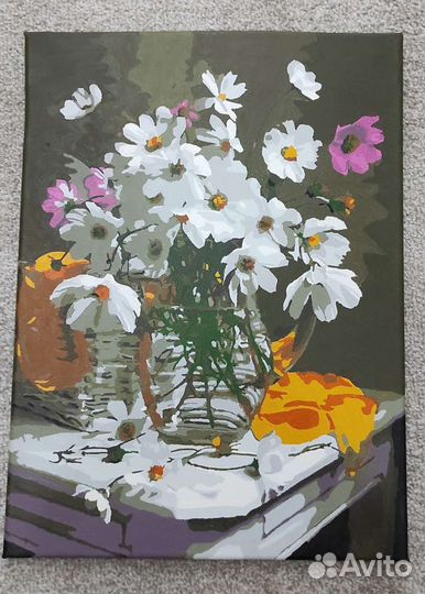 Картина по номерам раскрашена