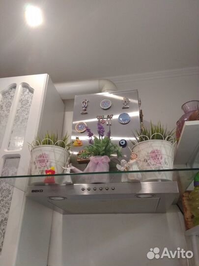 Стекло полка для вытяжки Веко 90 см