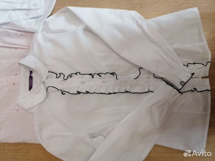 Блузки рубашки школьные 146-152