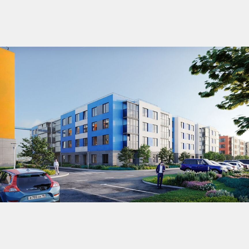 1-к. квартира, 42,4 м², 4/4 эт.