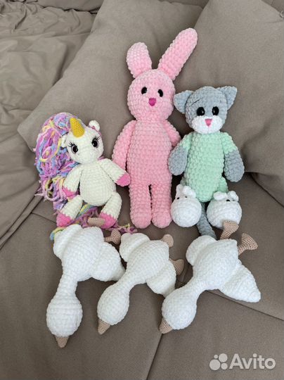 Вязаные игрушки ручной работы