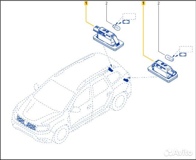 Подсветка номера Renault Duster F4R 2021