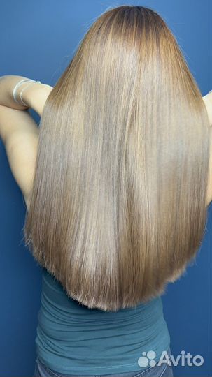 Кератиновое выпрямление волос