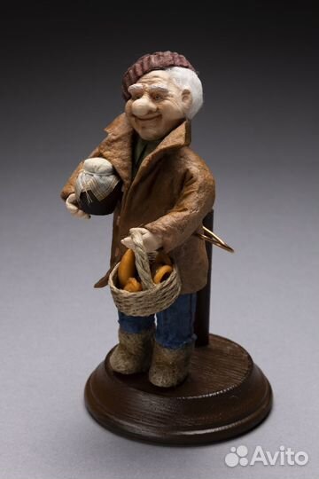 Ватные елочные и интерьерные игрушки новые Дедушка