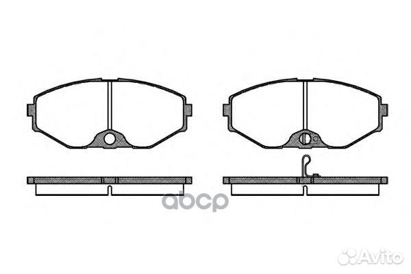 375 02 222247D1165M-01 колодки дисковые п Ni