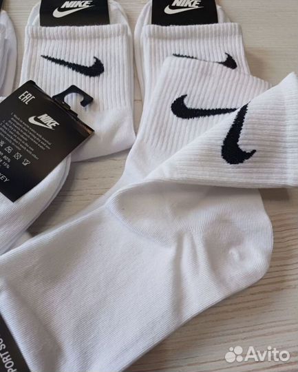 Носки nike белые luxury