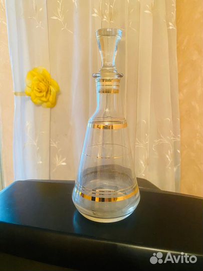 Хрустальный графин пепельница Хрусталь СССР