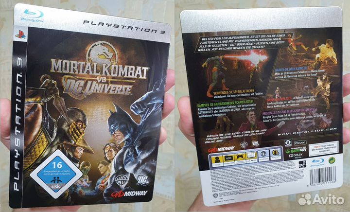PS3. Mortal Kombat vs DC Universe Steelbook (+чек)