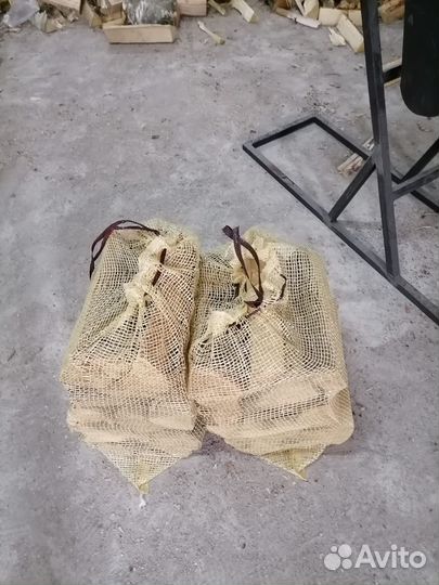 Дрова в мешках