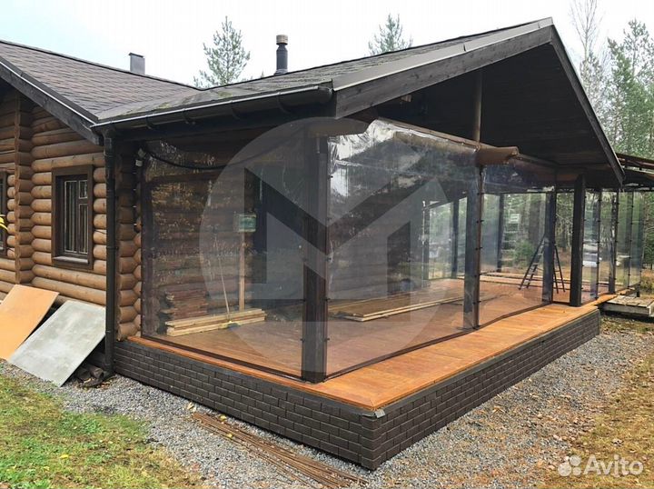 Гибкие окна для террасы