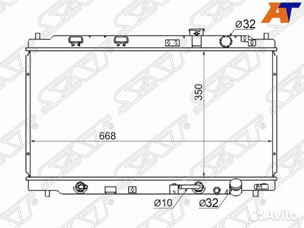 Радиатор honda integra