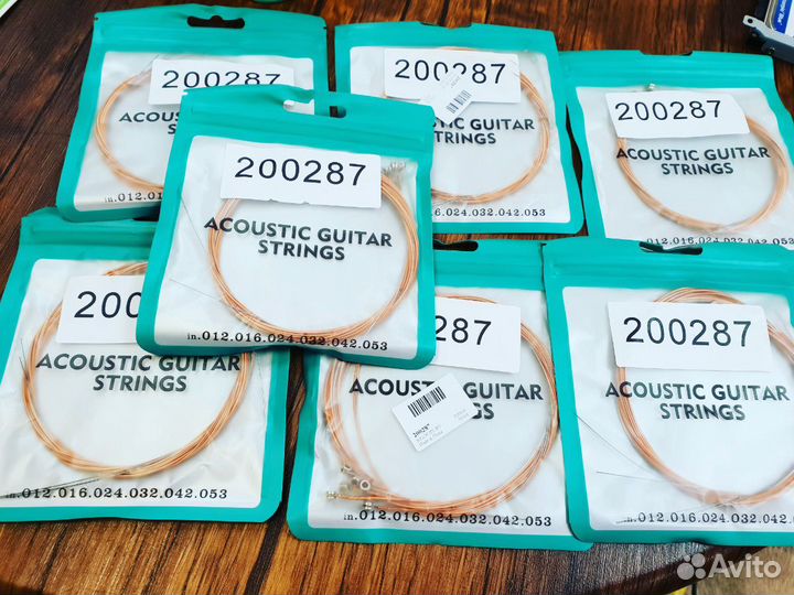 Струны для гитары комплект 6шт металл и нейлон