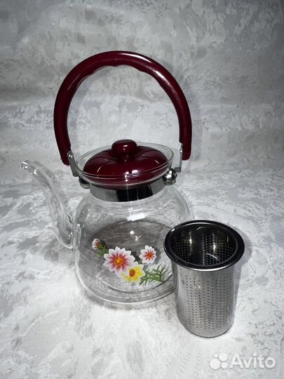 Чайник заварочный стеклянный