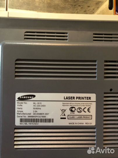Принтер лазерный samsung ML-1615 Б/У