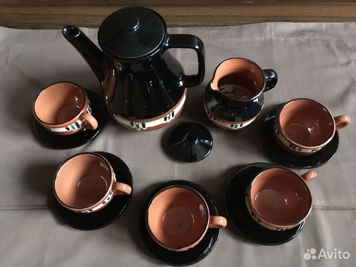 Кофейный керамический сервиз Болгария