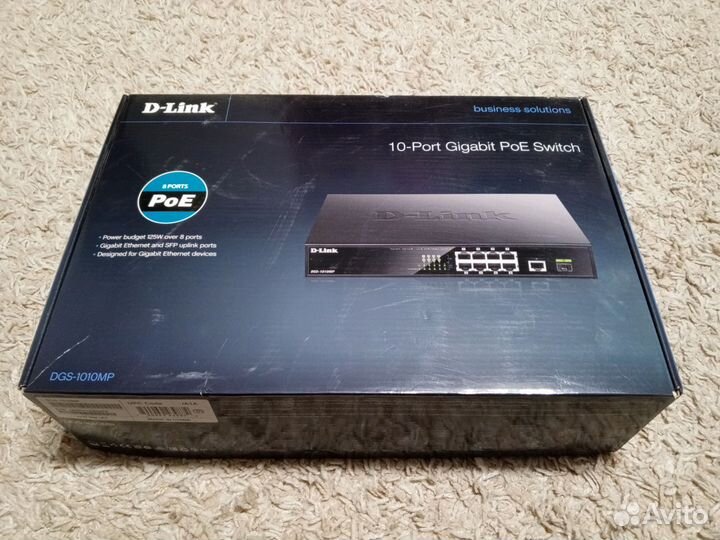 Коммутатор D-Link Poe Switch Dgs-1010mp