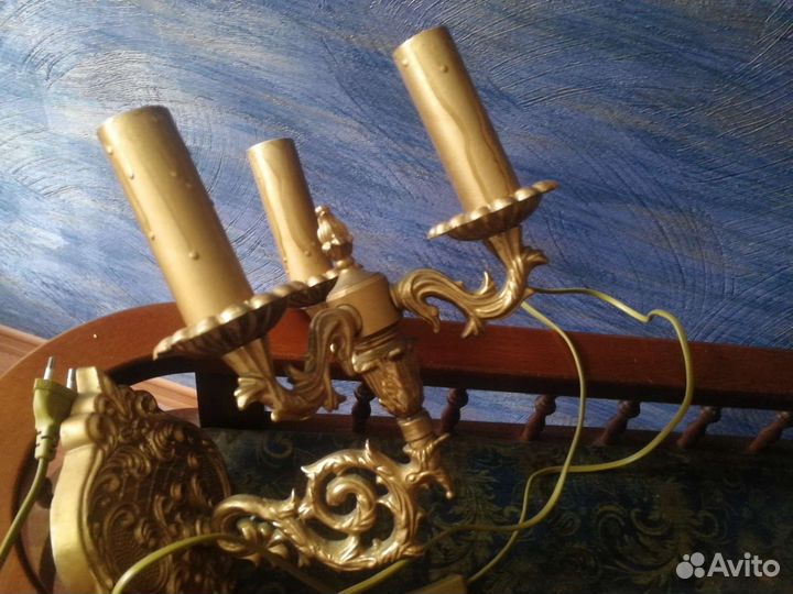 Светильник трехрожковый бра СССР