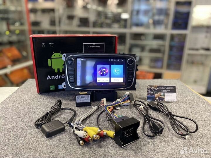 Магнитола Ford Mondeo 4 Focus 2 серая Android