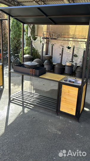 Мангал лофт / мангал с крышей
