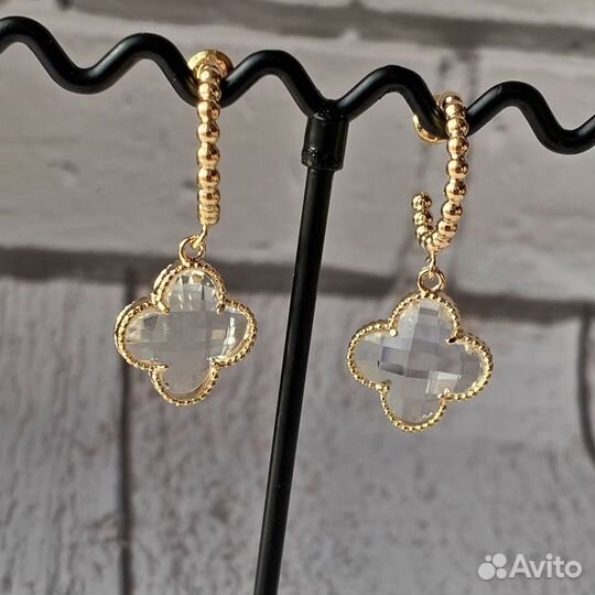 Серьги van cleef (premium)