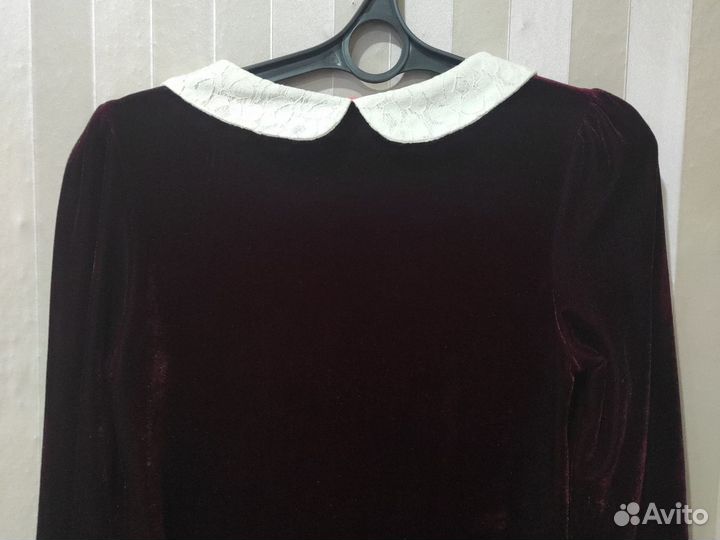 Бордовое бархатное платье Oh My Love