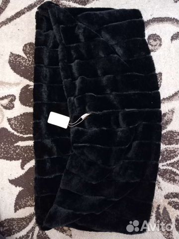Шарф-капюшон меховой, новый