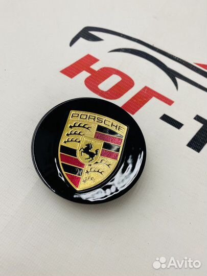 Колпачки в ступицу Porsche черные 4шт Porsche