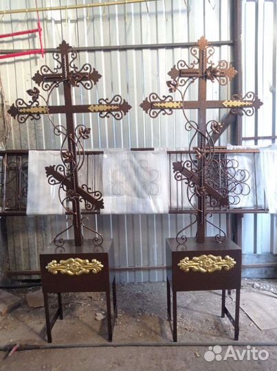 Ритуальные Кресты Цветники Столы Скамейки