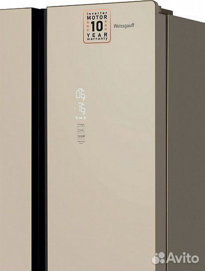 Холодильник weissgauff WCD 450 BEG NoFrost Inverter