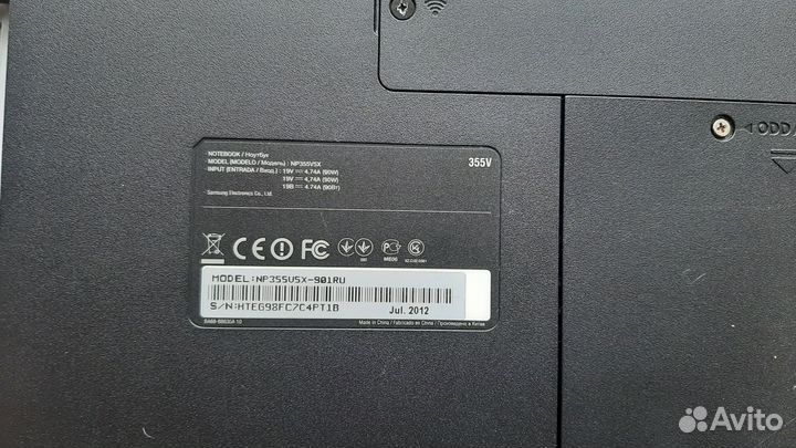 Ноутбук samsung np355v5x