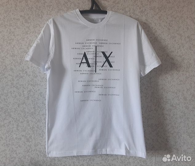 Armani Exchange футболка белая