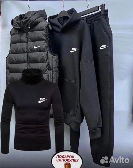 Спортивный костюм утепленный мужской nike