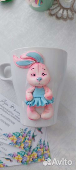 Кружки из полимерной глины, подарки