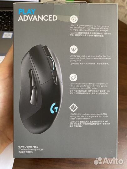 Беспроводная игровая мышь Logitech G703 Lightspeed