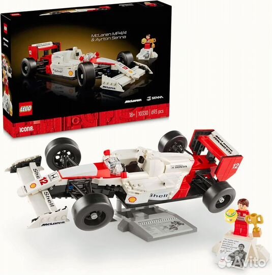 Lego Icons McLaren MP4/4 и Айртон Сенна 10330