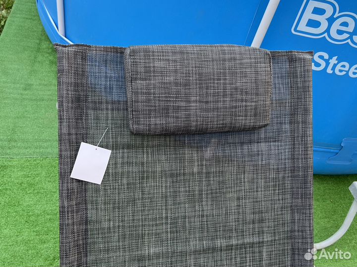 Шезлонг-качалка с подголовником. Лежак качалка