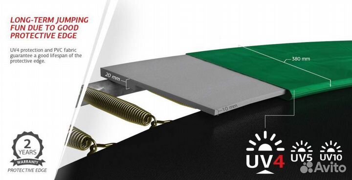 Батут berg Favorit Regular 200 Grey + защитная сет