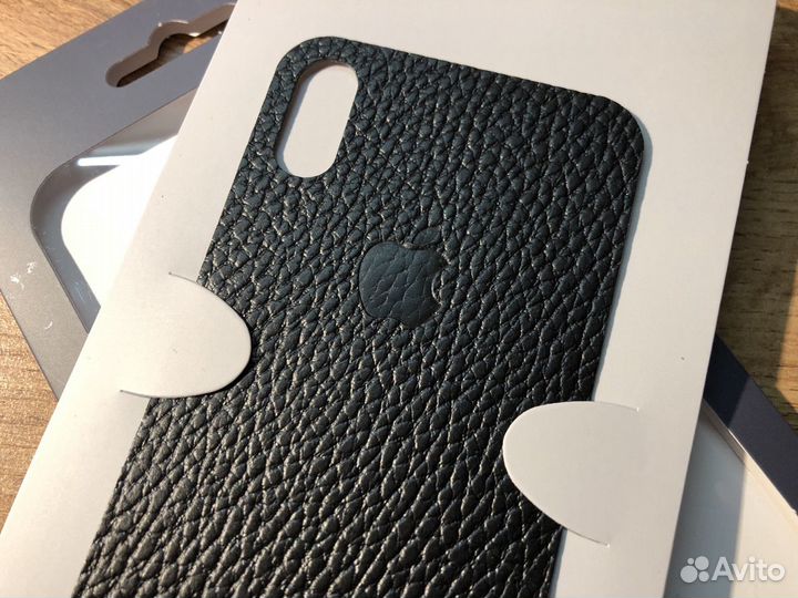 Кожаные наклейки для iPhone X