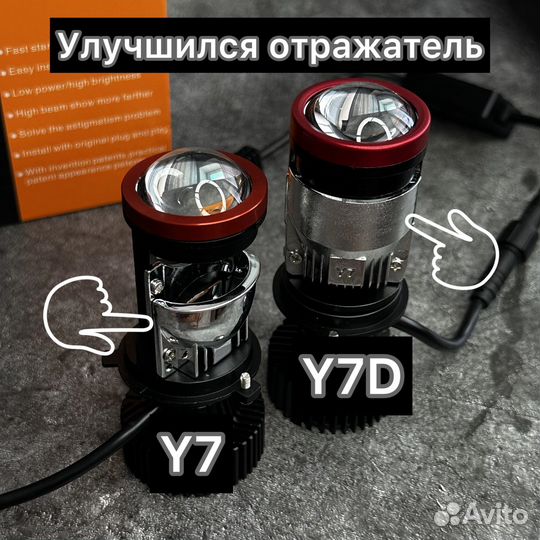 Новые Топ LED lens, лампы линзы H4 Y7D